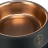 Trixie be nordic voer / waterbak rvs / rubber zwart / brons - Afbeelding 4