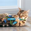 Kong kickeroo stickeroo met kreukgeluid en catnip blauw - Afbeelding 4