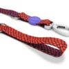 Morso hondenriem verstelbaar gerecycled urban lizard rood - Afbeelding 3