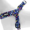 Morso mini hondentuig verstelbaar gerecycled color invaders paars - Afbeelding 3