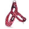 Morso mini hondentuig verstelbaar gerecycled bubble leo roze
