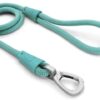 Morso hondenriem regular rope gerecycled aquamarine blauw