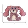 Kong scrumplez bunny pluche met piep roze - Afbeelding 2