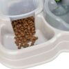 Trixie voerdispenser en waterdispenser kunststof grijs / taupe - Afbeelding 4