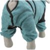 Trixie badjas / huisoverall badstof petrol - Afbeelding 7