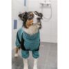 Trixie badjas / huisoverall badstof petrol - Afbeelding 9