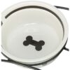 Trixie voerbak hond food keramiek wit / zwart - Afbeelding 2