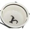 Trixie drinkbak hond water keramiek wit / zwart - Afbeelding 4