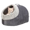 Trixie kattenmand iglo calida warmtereflecterend grijs-wit / zwart - Afbeelding 5