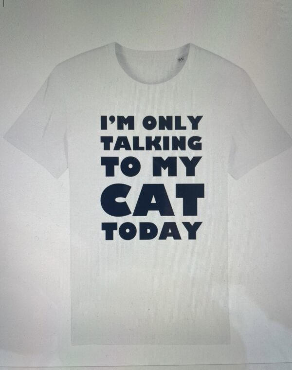 Obi & jack t-shirt (only talking to my cat today - white)