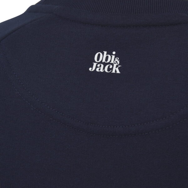 Obi & jack sweater (cat attack - navy blue) - Afbeelding 2