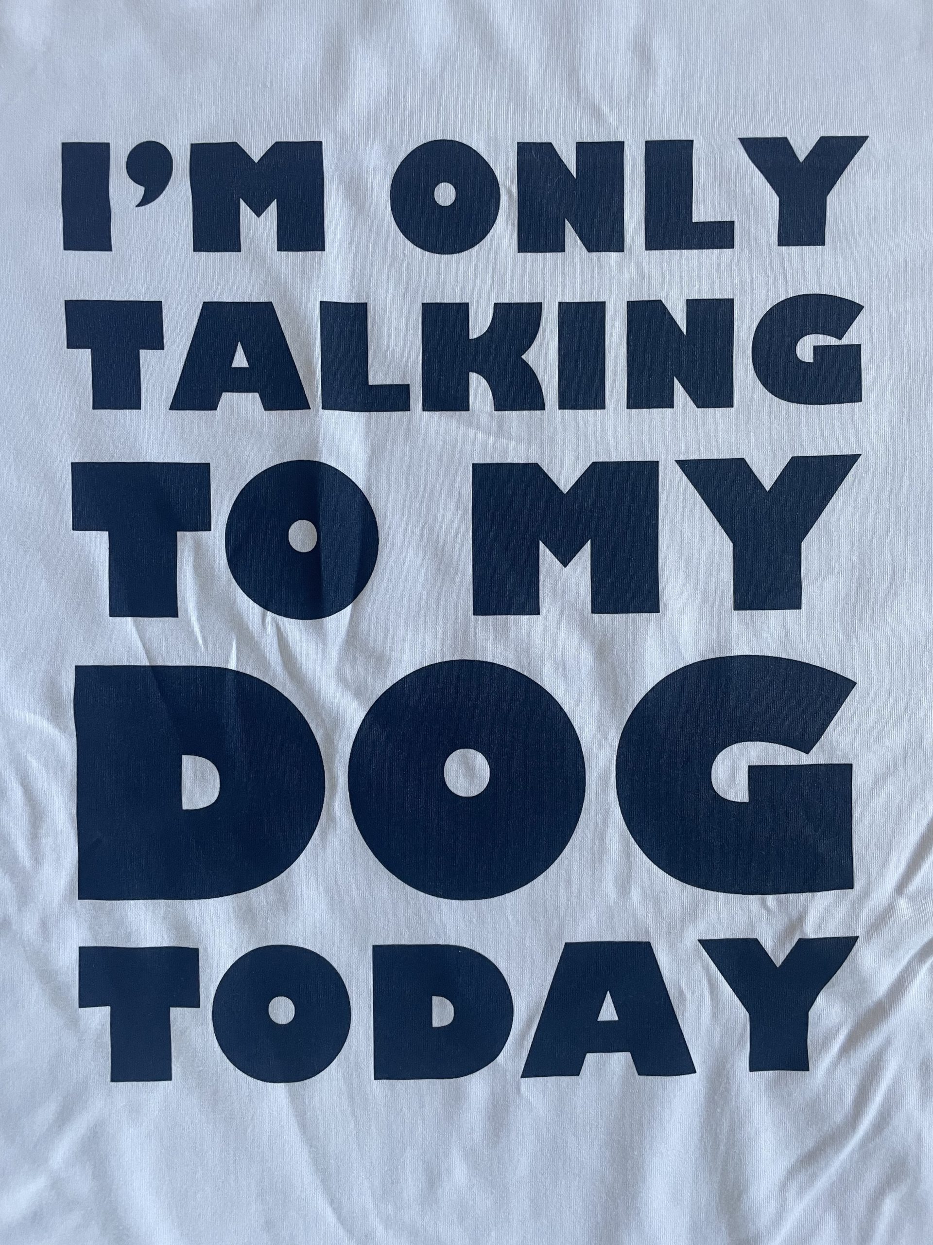 Obi & jack t-shirt (only talking to my dog today - white) - Afbeelding 2