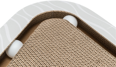 Trixie krabplank karton met 2 ballen - Afbeelding 2