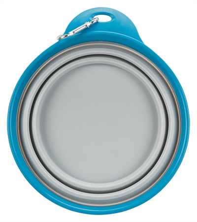 Trixie voerbak / drinkbak reis stevige rand siliconen assorti - Afbeelding 4