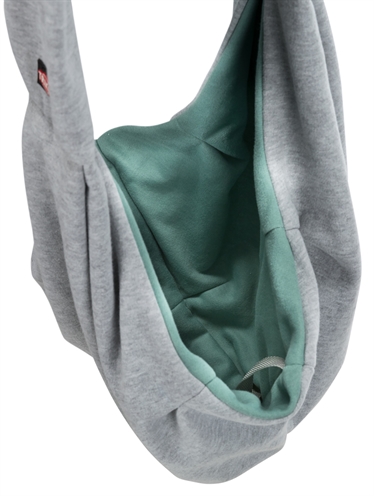 Trixie junior hondentas buikdrager lichtgrijs / mintgroen - Afbeelding 6