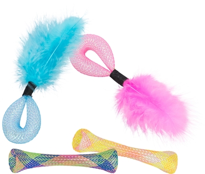 Trixie set tubes met ratel 4st assorti - Afbeelding 3