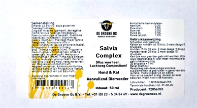 De groene os salvia complex hond / kat - Afbeelding 2
