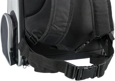 Trixie hondentas rugtas chloe lichtgrijs / zwart - Afbeelding 2