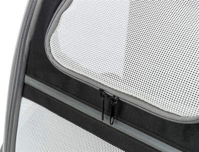 Trixie hondentas rugtas chloe lichtgrijs / zwart - Afbeelding 3