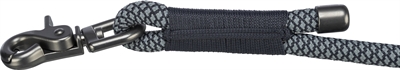 Trixie soft rope hondenriem verstelbaar zwart / grijs - Afbeelding 2
