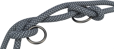 Trixie soft rope hondenriem verstelbaar zwart / grijs - Afbeelding 3
