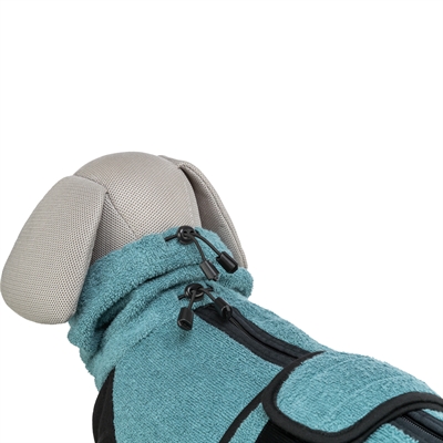 Trixie badjas / huisoverall badstof petrol - Afbeelding 5