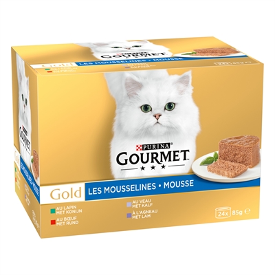 Gourmet gold mousse mixed konijn / rund / kalf / lam - Afbeelding 2