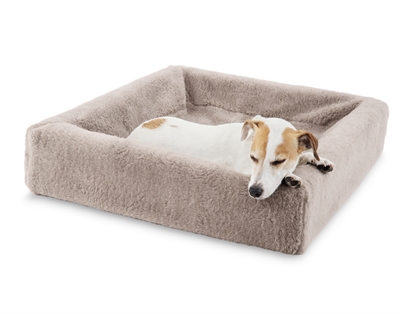 Bia bed fleece hoes hondenmand taupe - Afbeelding 3