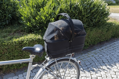 Trixie fietsmand bagage drager breed zwart - Afbeelding 7