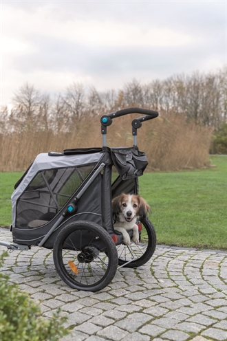 Trixie hondenfietskar opvouwbaar grijs - Afbeelding 5