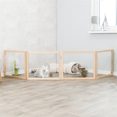 Trixie indoor ren 4 panelen hout - Afbeelding 2