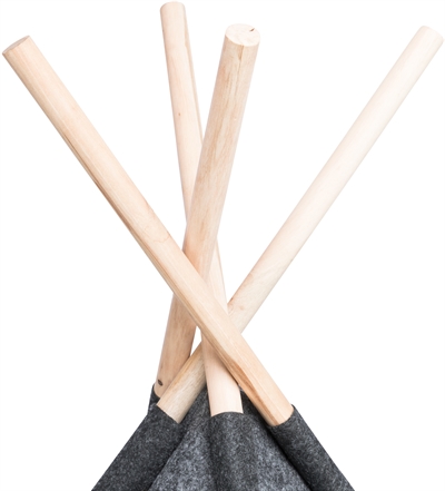 Trixie schuilplaats tipi vilt antraciet - Afbeelding 5