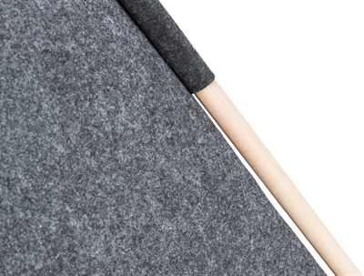 Trixie schuilplaats tipi vilt antraciet - Afbeelding 7