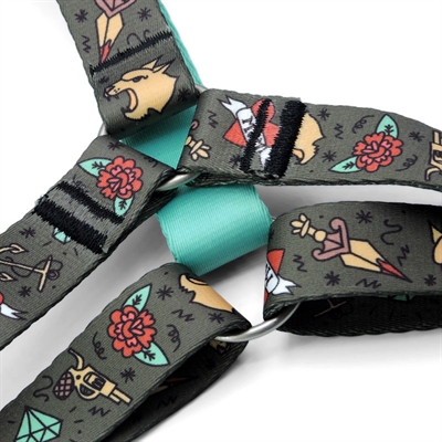 Morso hondentuig h-tuig gerecycled ink tank groen - Afbeelding 4