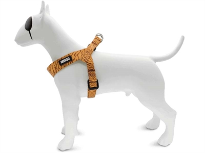 Morso mini hondentuig verstelbaar gerecycled jungle drum oranje - Afbeelding 2