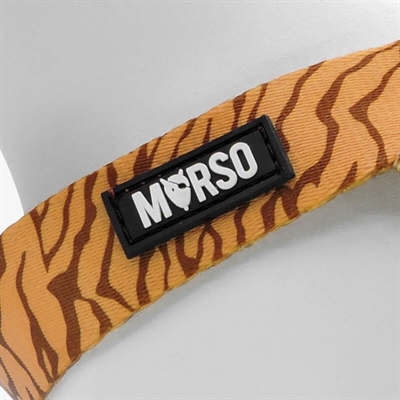 Morso mini hondentuig verstelbaar gerecycled jungle drum oranje - Afbeelding 5