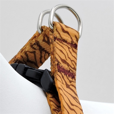 Morso mini hondentuig verstelbaar gerecycled jungle drum oranje - Afbeelding 6