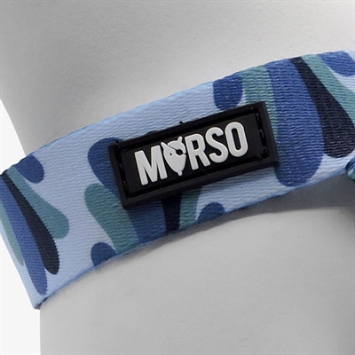 Morso mini hondentuig verstelbaar gerecycled splash blauw - Afbeelding 5
