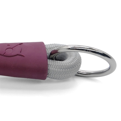 Morso half slip halsband hond soft rope gerecycled grey grijs - Afbeelding 4