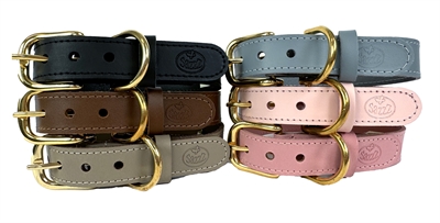 Sazzz halsband hond braveheart classic leer zadel bruin - Afbeelding 3