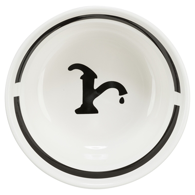Trixie drinkbak hond water keramiek wit / zwart - Afbeelding 3