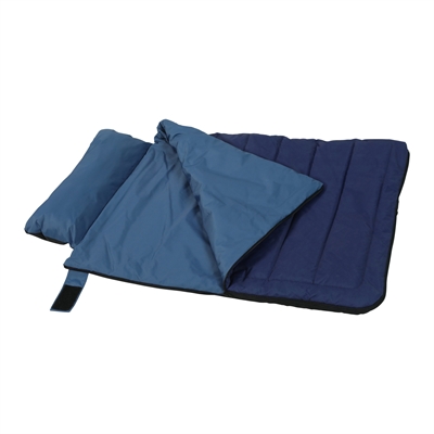 Zolux bivouak hondendeken / slaapzak 2in1 blauw - Afbeelding 2