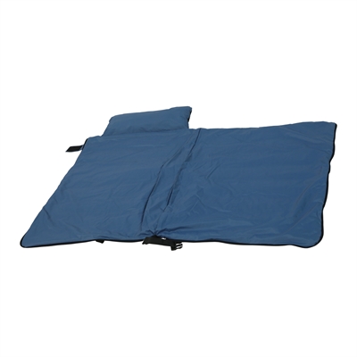 Zolux bivouak hondendeken / slaapzak 2in1 blauw - Afbeelding 3