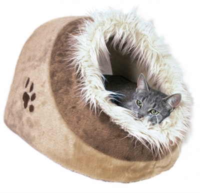 Trixie kattenmand iglo minou beige / bruin - Afbeelding 2