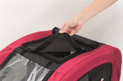 Trixie hondenfietskar zwart / rood - Afbeelding 9