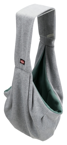 Trixie junior hondentas buikdrager lichtgrijs / mintgroen - Afbeelding 4