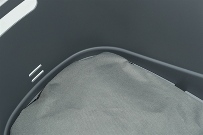 Trixie fietsmand voor bagagedrager met draadkoepel kunststof grijs - Afbeelding 5