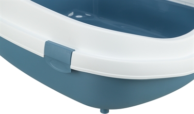 Trixie kattenbak primo met rand blauw / wit - Afbeelding 3