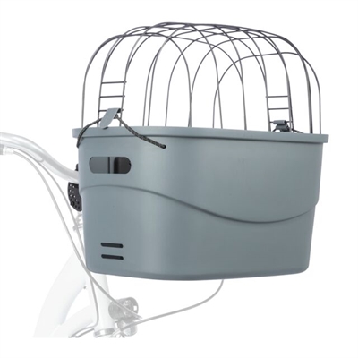 Trixie stuur-fietsmand kunststof grijs - Afbeelding 3