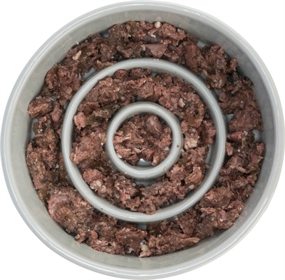 Trixie voerbak slowfeeding keramiek grijs / blauw - Afbeelding 5